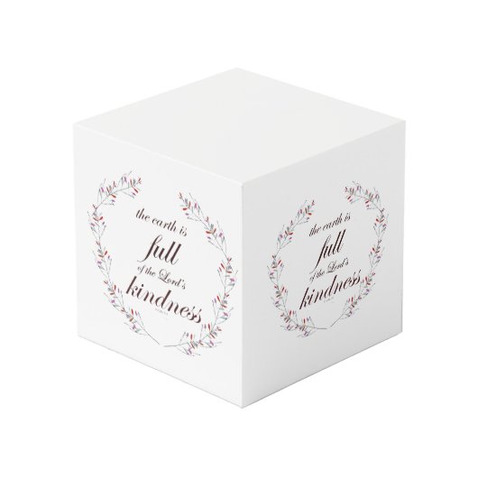 Scripture, Psalm 33, Full Kindness Kubus (Voorkant hoekig)