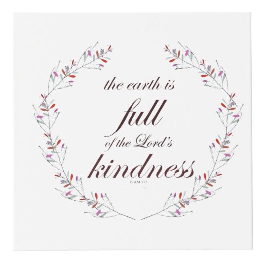 Scripture, Psalm 33, Full Kindness Kubus (Voorkant)