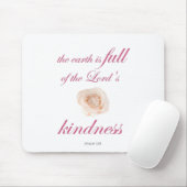 Scripture, Psalm 33, Full Kindness White Rose Muismat (Met muis)
