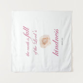 Scripture, Psalm 33, Full Kindness White Rose Wandkleed (Voorkant)