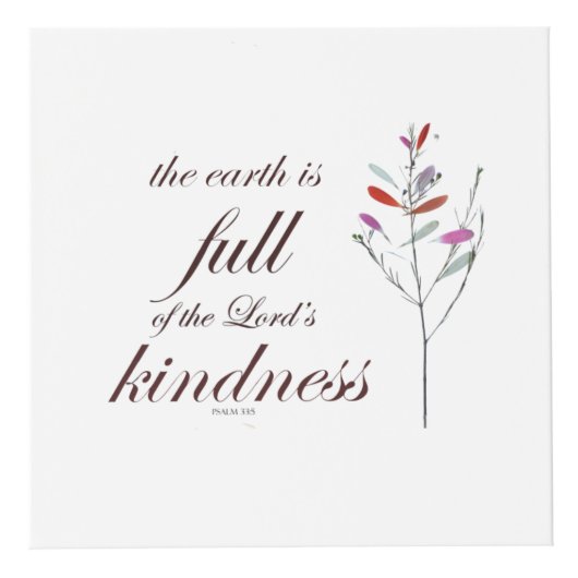 Scripture, Psalm 33, Kindness, Kubus (Voorkant)