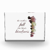 Scripture, Psalm 33, White and Pink Roses Fotoblokken (Voorkant)