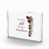 Scripture, Psalm 33, White and Pink Roses Fotoblokken (Rechts)