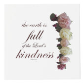 Scripture, Psalm 33, White and Pink Roses Kubus (Rechts)