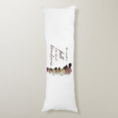 Scripture, Psalm 33, White and Pink Roses Lichaamskussen (Voorkant Verticaal)