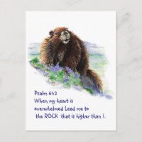 Scripture Psalm 61:2 het Aanmoedigen van Waterverf