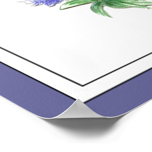 Scripture Psalm 61:2 het Aanmoedigen van Waterverf Poster (Hoek)