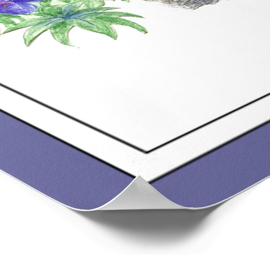 Scripture Psalm 61:2 het Aanmoedigen van Waterverf Poster (Hoek)