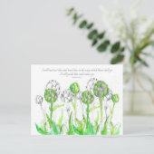 Scripture Psalms 32 Prayer Kaart Artichokes Veg (Staand voorkant)