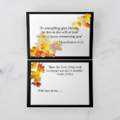 SCRIPTURE-THANKSGIVING FEESTDAGEN KAART (Binnen)