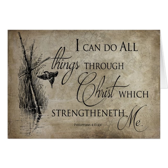SCRIPTURE VERSE: Filippijnen 4:13 KJV - Religieus (Voorkant Horizontaal)