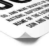 Scripture Verse, Matthew 28:19, Go Poster (Hoek)
