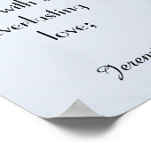 Scripture Verse Quote Jeremiah 31:3 Wall Poster (Hoek)