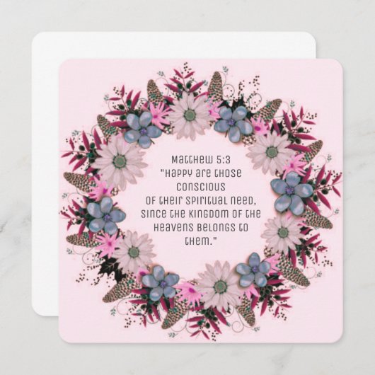 Scripture Verse Spiritueel Matthew Kingdom (Voorkant / Achterkant)