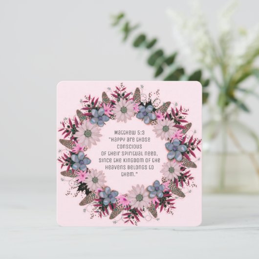 Scripture Verse Spiritueel Matthew Kingdom (Staand voorkant)