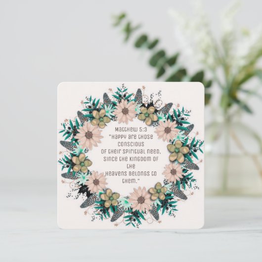 Scripture Verse Spiritueel Matthew Kingdom (Staand voorkant)