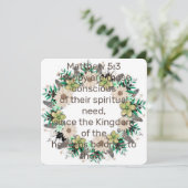 Scripture Verse Spiritueel Matthew Kingdom (Staand voorkant)