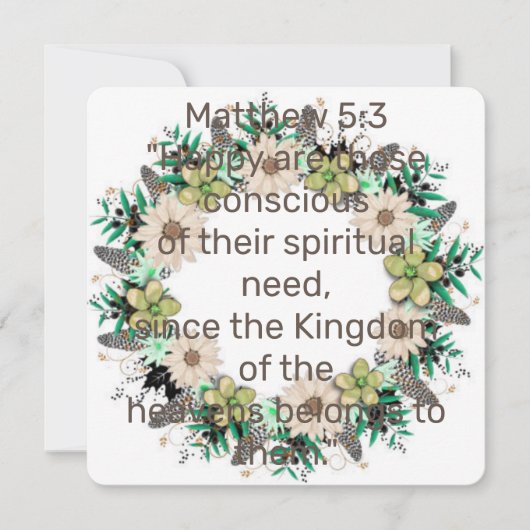 Scripture Verse Spiritueel Matthew Kingdom (Voorkant)