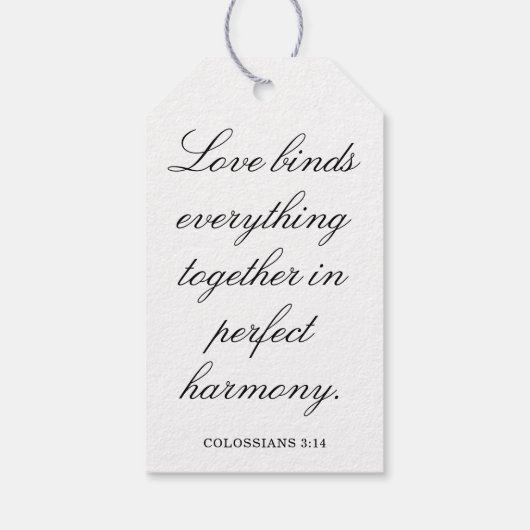 Scripture Wedding Centerpiece, Bridal Shower Decor Cadeaulabel (Achterkant)