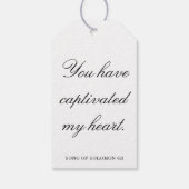 Scripture Wedding Centerpiece, Bridal Shower Decor Cadeaulabel (Achterkant)