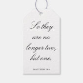 Scripture Wedding Centerpiece, Bridal Shower Decor Cadeaulabel (Voorkant)