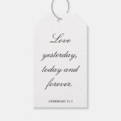 Scripture Wedding Centerpiece, Bridal Shower Decor Cadeaulabel (Voorkant)