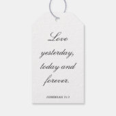 Scripture Wedding Centerpiece, Bridal Shower Decor Cadeaulabel (Achterkant)