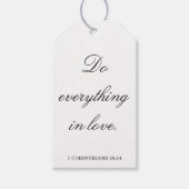 Scripture Wedding Centerpiece, Bridal Shower Decor Cadeaulabel (Voorkant)