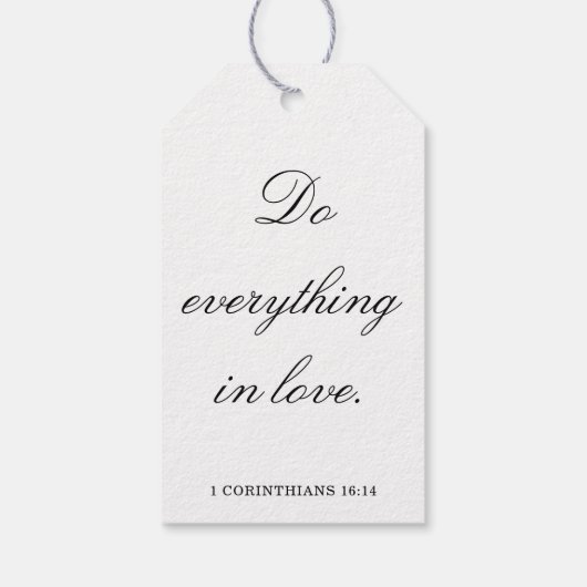 Scripture Wedding Centerpiece, Bridal Shower Decor Cadeaulabel (Achterkant)