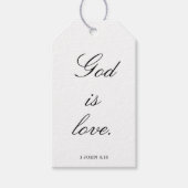 Scripture Wedding Centerpiece, Bridal Shower Decor Cadeaulabel (Voorkant)