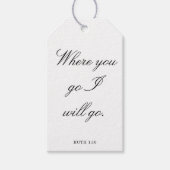 Scripture Wedding Centerpiece, Bridal Shower Decor Cadeaulabel (Voorkant)