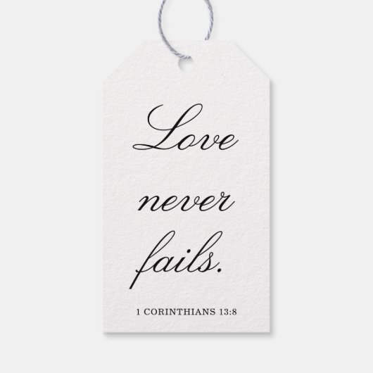 Scripture Wedding Centerpiece, Bridal Shower Decor Cadeaulabel (Achterkant)