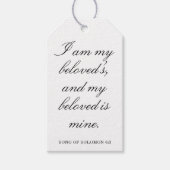 Scripture Wedding Centerpiece, Bridal Shower Decor Cadeaulabel (Voorkant)