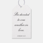 Scripture Wedding Centerpiece, Bridal Shower Decor Cadeaulabel (Voorkant)