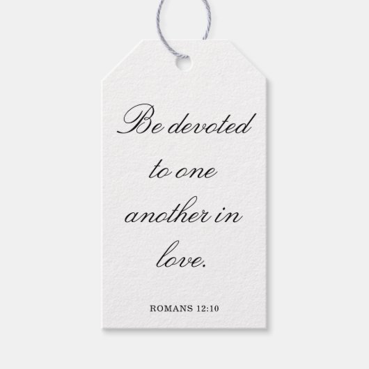 Scripture Wedding Centerpiece, Bridal Shower Decor Cadeaulabel (Voorkant)