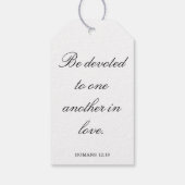 Scripture Wedding Centerpiece, Bridal Shower Decor Cadeaulabel (Achterkant)