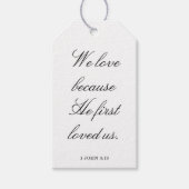 Scripture Wedding Centerpiece, Bridal Shower Decor Cadeaulabel (Voorkant)