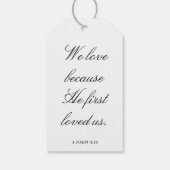 Scripture Wedding Centerpiece, Bridal Shower Decor Cadeaulabel (Achterkant)