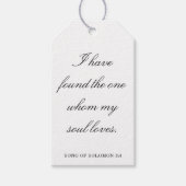 Scripture Wedding Centerpiece, Bridal Shower Decor Cadeaulabel (Voorkant)