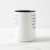 Scripturen, de angst voor Yahuah T-Shirt Tweekleurige Koffiemok (Center)