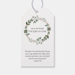 Scriptuur-thema Kerstmis Gift Tags Cadeaulabel