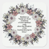 Scriptversie Verse Spiritueel berichtKoninkrijk Vierkante Sticker (Voorkant)