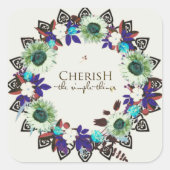 Scriptversie Verse Spiritueel berichtKoninkrijk Vierkante Sticker (Voorkant)