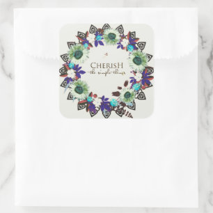 Scriptversie Verse Spiritueel berichtKoninkrijk Vierkante Sticker