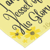 Scriptversie Verse Yellow Gold Table Runner Korte Tafelloper (Hoek)