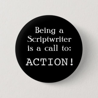 Scriptwriter: Bel naar actie! Ronde Button 5,7 Cm