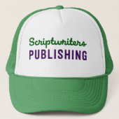 Scriptwriters die het Groene/Paarse Pet van het Ne (Voorkant)