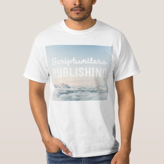 Scriptwriters die Witte Cloud T-shirt publiceren (Voorkant)