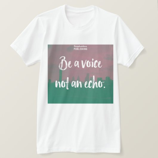 Scriptwriters het Publiceren zijn een Stem TShirt (Design voorkant)