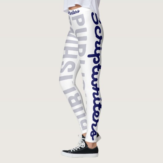 Scriptwriters Publiceren Navy Blue/Grey Leggings (Links)